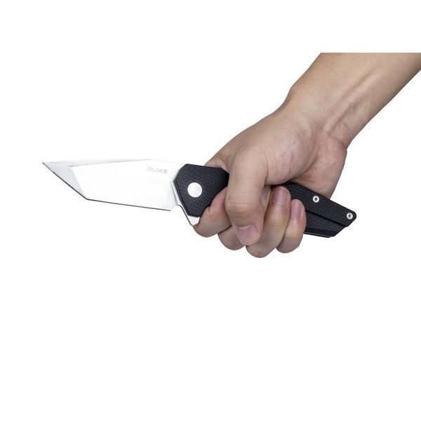 Ніж складаний туристичний Ruike P138-B, (9 см) 14C28N / G10 чорний 44930 фото